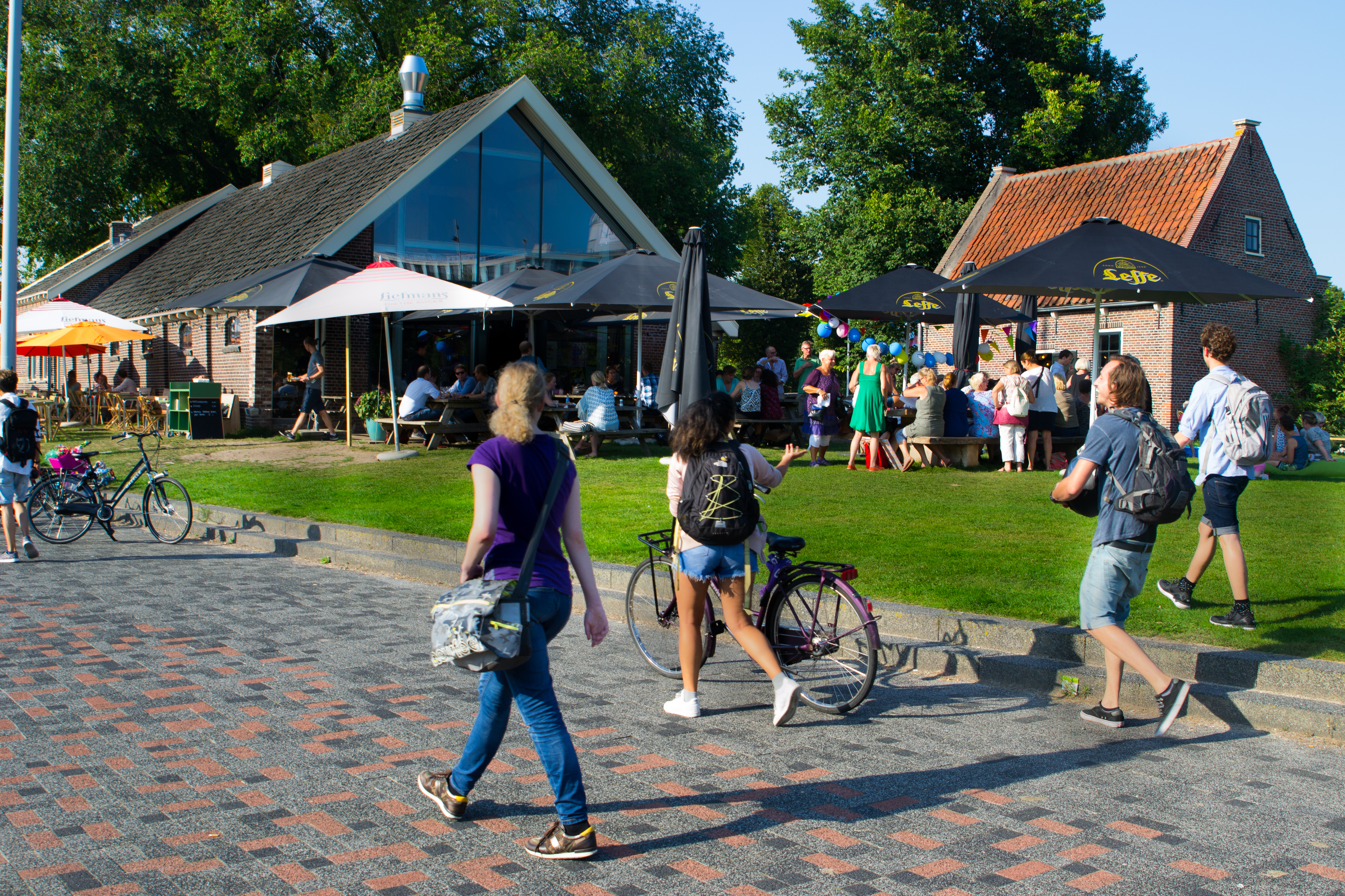 Social terrace at the park